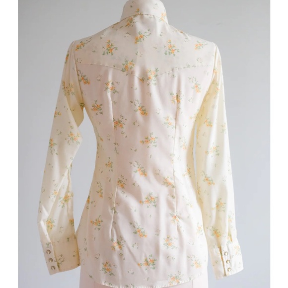 VINTAGE - 1970s Orange Blossom western shirt - size small - Picture 3 of 6